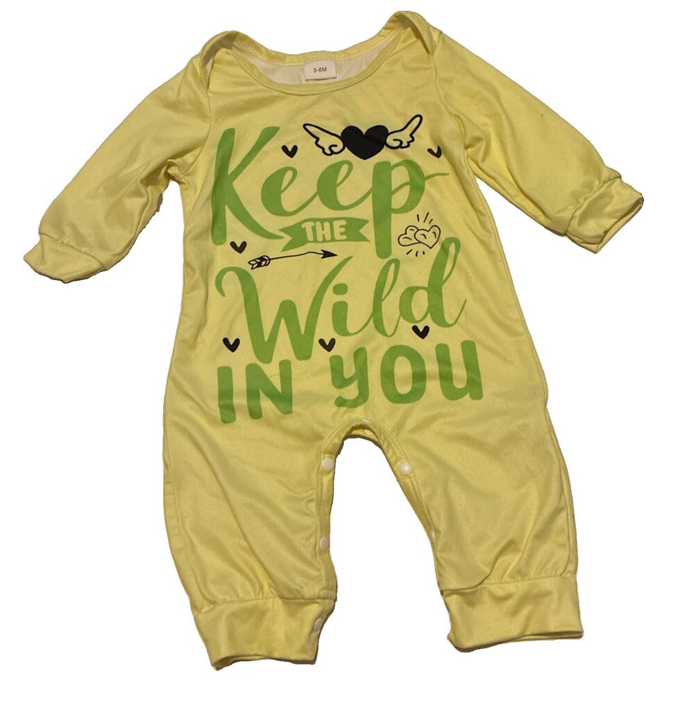 Girls Beautiful Yellow Bodysuit Size 3-6 months